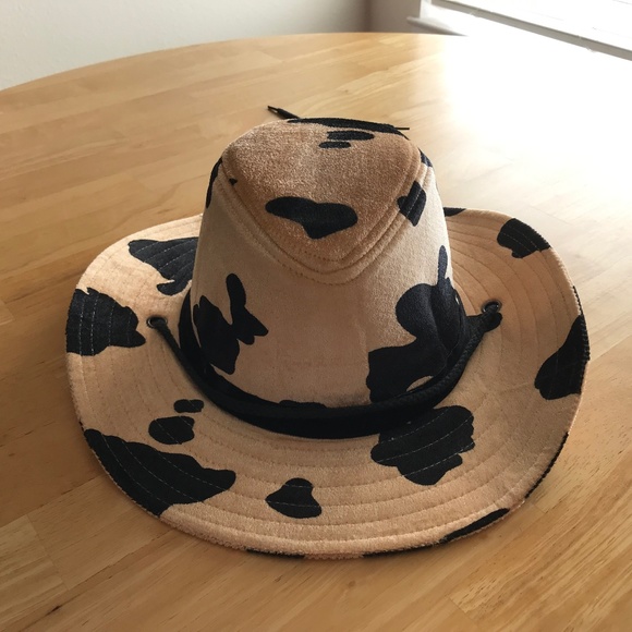 Cow Print Cowboy Hat 